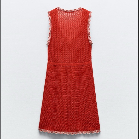 POINTELLE KNIT MINI DRESS - Picture 2 of 6